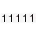 Brady Number Label, Character 1, 1-15/16 In. H 9714-1