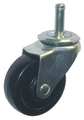 Zoro Select Swivel Stem Caster, Rubber, 3 in., 100 lb. 20TM14