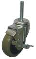 Zoro Select Swivel Stem Caster, Poly, 4 in., 275 lb. 20TM26