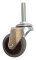 Zoro Select Swivel Stem Caster, Therm Rubber, 2 in., 55 lb. 20TM54
