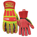 Ringers Gloves Hi-Vis Cut Resistant Impact Gloves, A3 Cut Level, Uncoated, 3XL, 1 PR 269-13