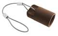 Hubbell Single Pole Connector Cover, Female, Brown HBLFCAPBN