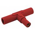 Hubbell Paralleling Tee, Red, 150AC/DC, Taper Nose HBL15PTR