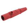Hubbell Single Pole Connector, Male, Red HBL15MBR