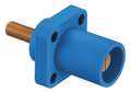 Hubbell Receptacle, Blu, Male, Stud, Taper Nose HBLMRSCBL
