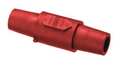 Hubbell Double Connector, 300/400A, Single Pin, Red HBLDFR