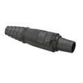 Hubbell Single Pole Connector, Female, Black HBLFBBK