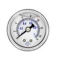 Pic Gauges Pressure Gauge, 0 to 15 psi, 1/8 in MNPT, Stainless Steel, Silver 202L-158B