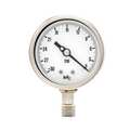 Pic Gauges Vacuum Gauge, HD, 4In, 30-0In Hg Vacuum PRO-311D-402A