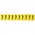 Brady Number Label, 1in.H Character, Vinyl Cloth 3430-7