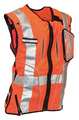 Falltech Construction Safety Vest, Orange, S/M 5055SM