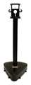 Zoro Select X-Treme Duty Stanchion - 46.5" Height, Black (2-pack) 92303-2