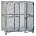 Little Giant Bulk Storage Locker, 73 in W, 33 in D, 52 in H, 0 Shelves, 2 Doors, Steel, Assembled SCN-3072-NC