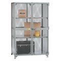 Little Giant Bulk Storage Locker, 49 in W, 33 in D, 78 in H, 2 Shelves, 2 Doors, Steel, Assembled SL2-3048