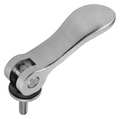 Kipp Cam Lever, Stainless Steel Electropolished, Size: 2, 3/8-16X25, A=96, B=33, 3, Comp: Stainless Steel K0645.25120A4X25