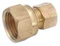 Zoro Select 3/8" Low Lead Brass Female Coupling 704822-0606