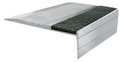 Wooster Products Stair Tread, Black, 36in W, Extruded Alum 333BLA3