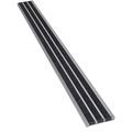 Wooster Products Stair Nosing, Black, 36in W, Extruded Alum 121BLA3