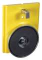 Retracta-Belt Magnetic/Clip Mount Plate, polycarbonate, 3 3/4 in H, 3 in L, Yellow WP412M-YW