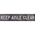 Zoro Select Keep Aisle Clear stencil 20Y546
