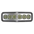 J.W. Speaker LED Driving Lamp, 12/24V, Chrome, Rectanglr 1603511