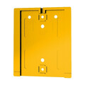 Retracta-Belt Wall Mount Plate, polycarbonate, 3 3/4 in H, Yellow WP412F-YW