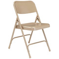 National Public Seating Folding Chair, Beige, 18-1/4 In., PK4 201