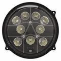 J.W. Speaker LED Spot Lamp, 6", Round, 12/24V 1501671