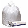 Genuine Joe 56 gal Trash Bags, 0.90 mil (23 Micron), White, 100 PK GJO4347W