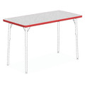 Lorell Rectangle Lorell Classroom Rectangular Activity Tabletop, 49 W X 26 L X 1.75 H, Laminate, Grey LLR99917