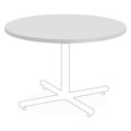 Lorell Round Lorell Round Invent Tabletop - Light Gray, 36 W, 36 L, 1 H, Laminate Top, Light Gray LLR62575