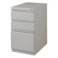 Lorell 15" W 3 Drawer Mobile Bbf Pedestal File , Letter, 20", Platinum, Letter LLR79135