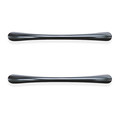 Lorell Office Drawer Transitional Pulls, Blk, PK2 LLR34345