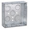 Raco Electrical Box, 21 cu in, Square Box, 2 Gang, Steel, Square 189RAC