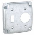 Raco Electrical Box Cover, Square, 805C, Toggle Switch, Single Receptacle 805C