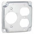 Raco Electrical Box Cover, 2 Gang, Square, 831C, Duplex Receptacle 831C