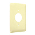 Taymac Single Receptacle Maxi Wall Plates, Number of Gangs: 1 Metal, Textured Finish, Ivory WMTI-SR2