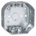 Raco Electrical Box, 15.5 cu in, Octagon Box, 1 Gang, Steel, Octagon 145