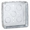 Raco Electrical Box, 18 cu in, Wall Box, 2 Gang, Steel, Square 185