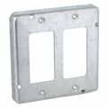Raco Electrical Box Cover, 2 Gang, Square, 857, GFCI 857