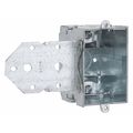 Raco Electrical Box, 12.5 cu in, Switch Box, 1 Gang, Steel, Rectangular 522