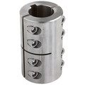 Climax Metal Products 2ISCC112-100SKW Two-Piece Industry Standard Clamping Coupling with Keyway 2ISCC112-100SKW