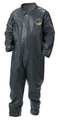 Lakeland Collared Chemical Resistant Coveralls, Gray, Pyrolon CRFR, Zipper LS51110-3X