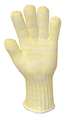 Wells Lamont Heat Resistant Glove, M, Yellow/White, PK12 2610M-GR