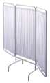 R&B Wire Products Privacy Screen, 3 Panel, White, Pdr Ct St PSS-3