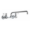 Chicago Faucet Dual-Handle 8" Mount, Hot And Cold Water Sink Faucet, Chrome plated 540-LDL12E1WXFABCP