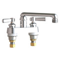 Chicago Faucet Manual 4" Mount, Hot And Cold Water Sink Faucet, Chrome plated 891-E2XKCP