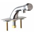 Chicago Faucet Metering 4" Mount, Bathroom Faucet, Chrome plated 857-E2805-665PSHAB