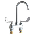 Chicago Faucet Manual 4" Mount, Hot And Cold Water Sink Faucet, Chrome plated 895-317GN2AFCABCP