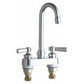 Chicago Faucet Manual, 4" Mount, Commercial 2 Hole Gooseneck Kitchen/Bathroom Faucet 895-ABCP